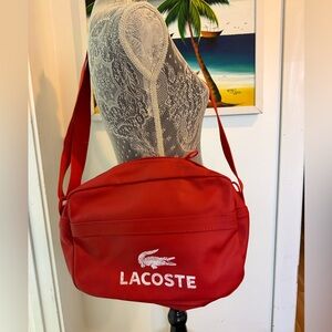Lacoste Red sling bag